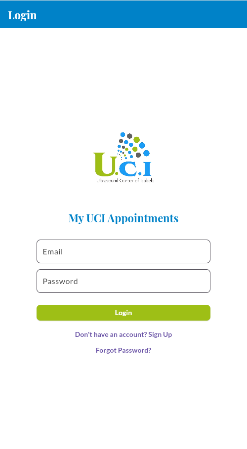 Login Screen